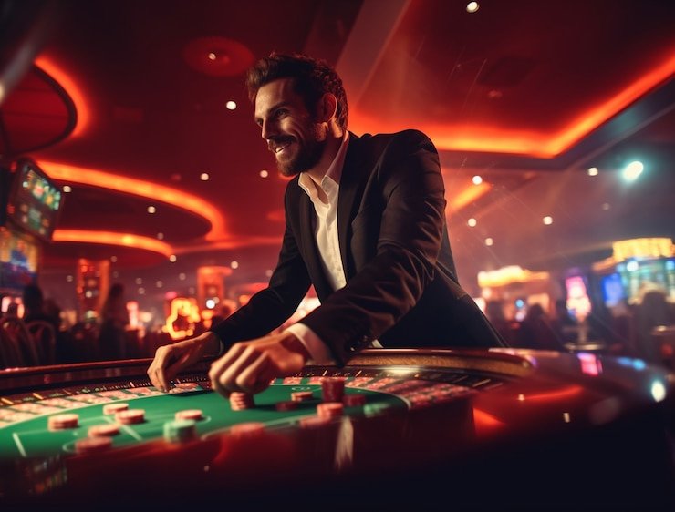 Free Play live-dealer table interface showing dealer feed and betting controls at 10 togel